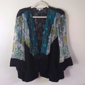 Spencer Alexis 1X Teal/Green/Black Coverlet